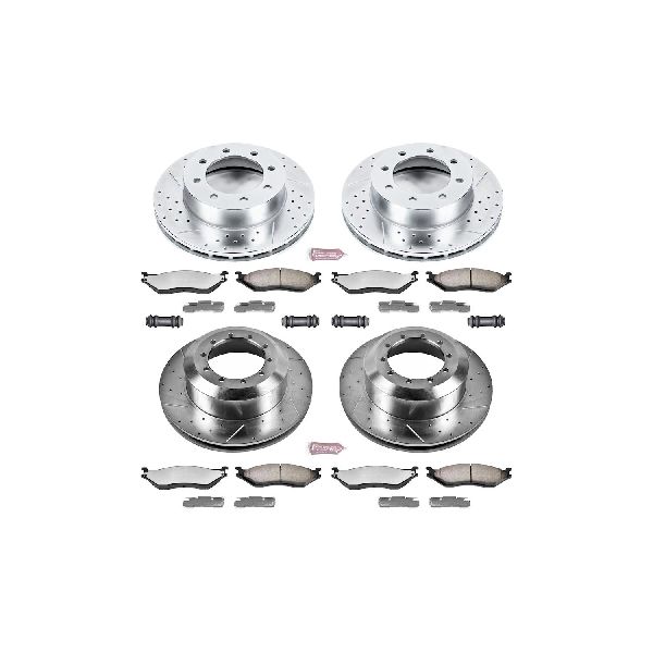 1999-2004 Ford F-550 Super Duty Disc Brake Kit - Front and Rear (Powerstop)