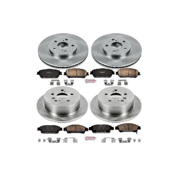 2004-2010 Toyota Sienna Disc Brake Kit - Front and Rear (Powerstop)