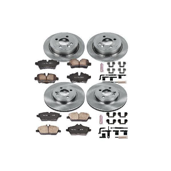 2007-2010 Mini Cooper Disc Brake Kit - Front and Rear (Powerstop)