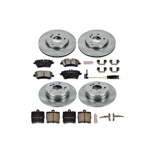 2001-2005 Mercedes-Benz C240 Disc Brake Kit - Front and Rear (Powerstop)