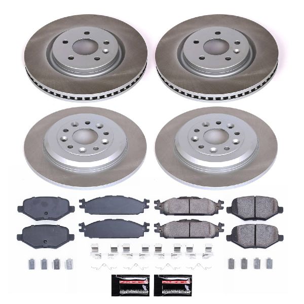 2011-2019 Lincoln MKT Disc Brake Kit - Front and Rear (Powerstop)