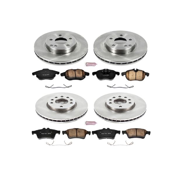 2003-2011 Saab 9-3 Disc Brake Kit - Front and Rear (Powerstop)
