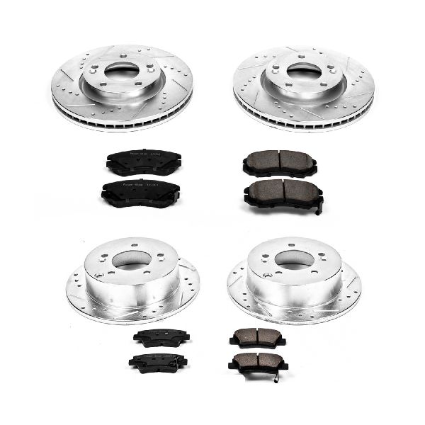 2009-2010 Hyundai Sonata Disc Brake Kit - Front and Rear (Powerstop)