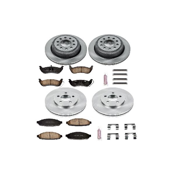 2003-2011 Lincoln Town Car Disc Brake Kit - Front and Rear (Powerstop)