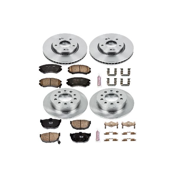 2003-2008 Hyundai Tiburon Disc Brake Kit - Front and Rear (Powerstop)
