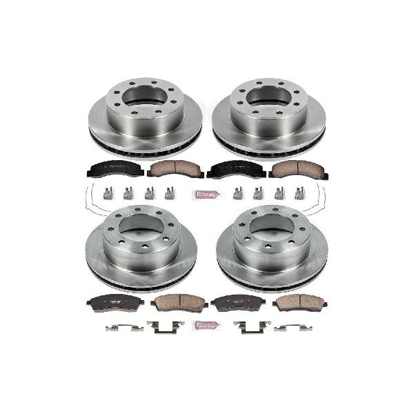 2000-2005 Ford Excursion Disc Brake Kit - Front and Rear (Powerstop)