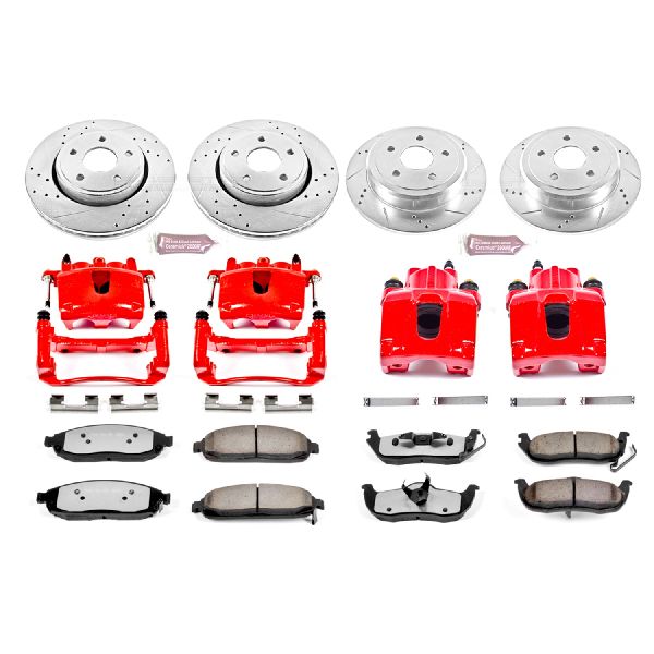 2006-2010 Jeep Commander Disc Brake Kit - Front and Rear (Powerstop)