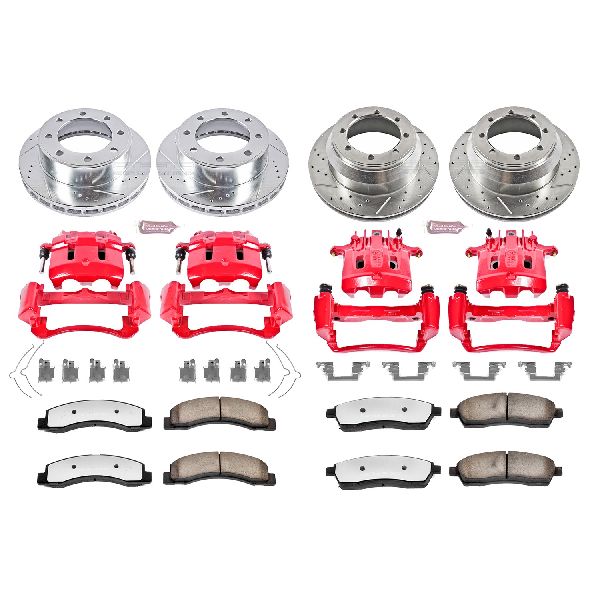 1999-2000 Ford F-350 Super Duty Disc Brake Kit - Front and Rear (Powerstop)