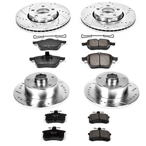 1996-1997 Audi A4 Disc Brake Kit - Front and Rear (Powerstop)