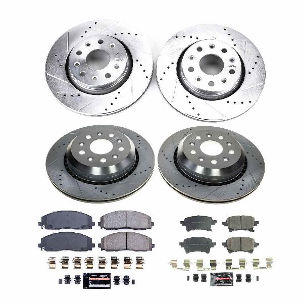 2021-2022 Jeep Wrangler Disc Brake Kit - Front and Rear (Powerstop)