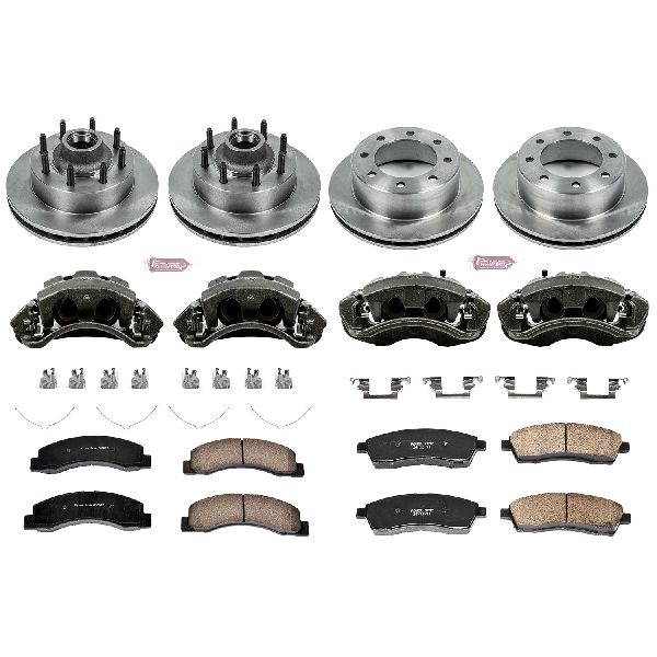 2000-2002 Ford Excursion Disc Brake Kit - Front and Rear (Powerstop)