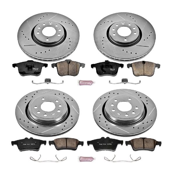 2003-2011 Saab 9-3 Disc Brake Kit - Front and Rear (Powerstop)
