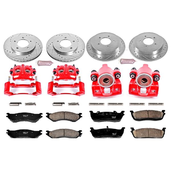 1998-2000 Lincoln Navigator Disc Brake Kit - Front and Rear (Powerstop)