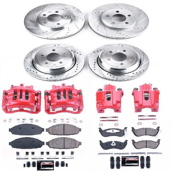 2003-2004 Mercury Marauder Disc Brake Kit - Front and Rear (Powerstop)
