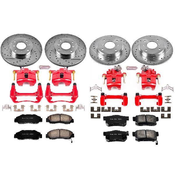 1993-1996 Honda Prelude Disc Brake Kit - Front and Rear (Powerstop)