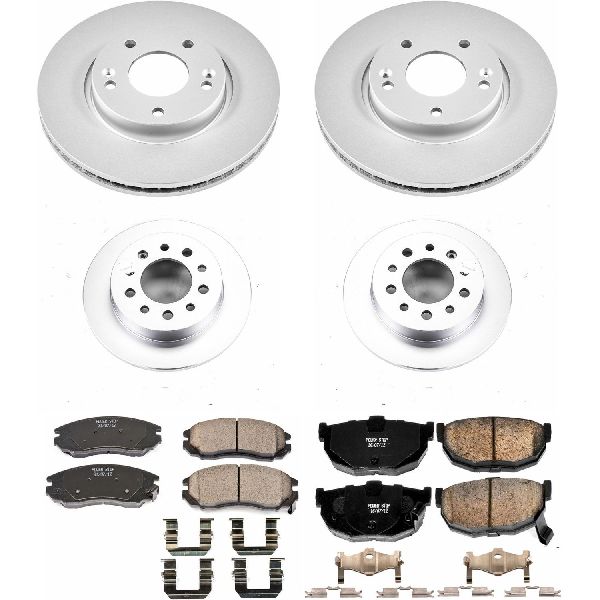 2004-2006 Hyundai Tiburon Disc Brake Kit - Front and Rear (Powerstop)