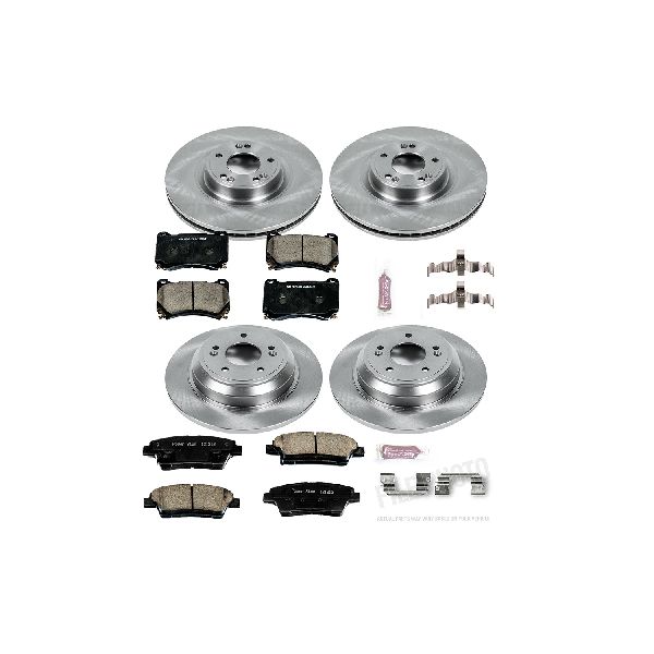 2010-2014 Hyundai Genesis Disc Brake Kit - Front and Rear (Powerstop)