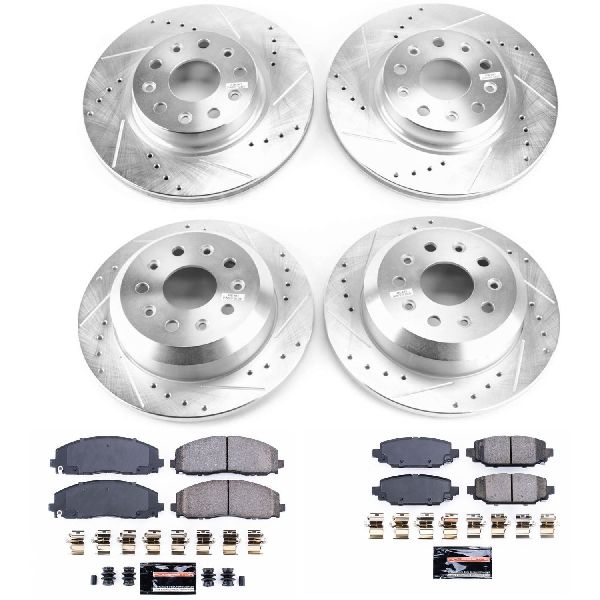 2018-2024 Jeep Wrangler Disc Brake Kit - Front and Rear (Powerstop)