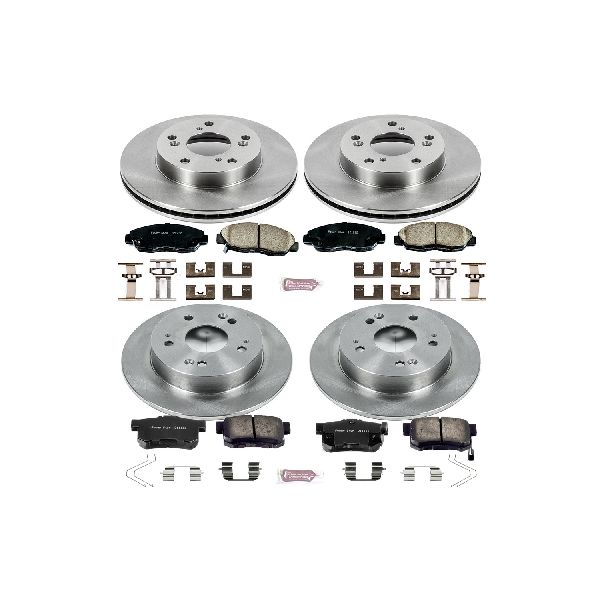 2012 Honda Civic Disc Brake Kit - Front and Rear (Powerstop)