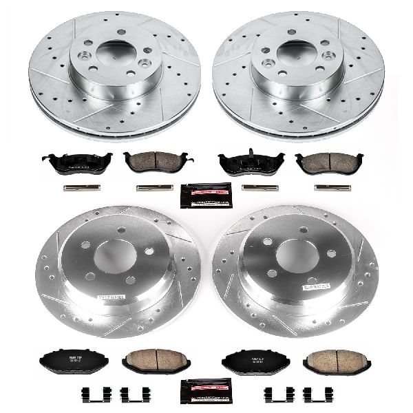 1998-2002 Lincoln Town Car Disc Brake Kit - Front and Rear (Powerstop)