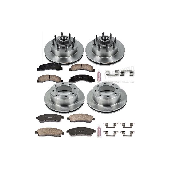 1999-2002 Ford F-350 Super Duty Disc Brake Kit - Front and Rear (Powerstop)