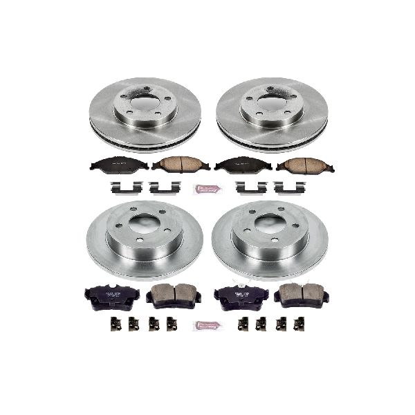 1999-2004 Ford Mustang Disc Brake Kit - Front and Rear (Powerstop)