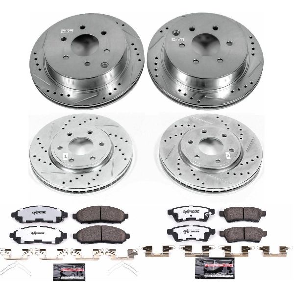 2009-2012 Suzuki Equator Disc Brake Kit - Front and Rear (Powerstop)