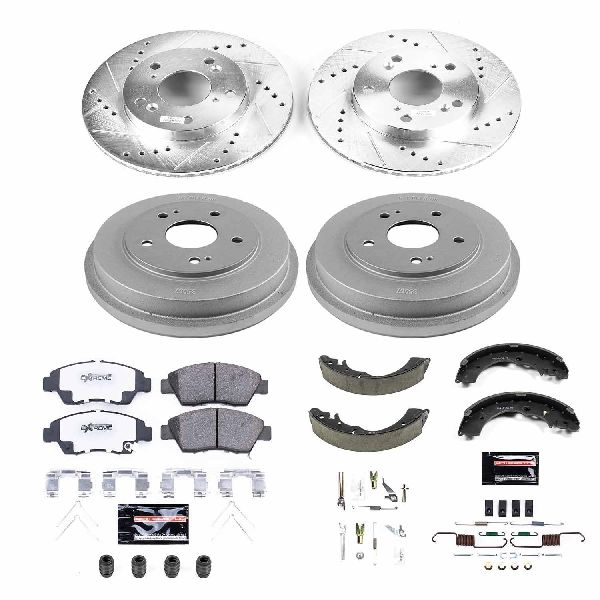 2012 Honda Civic Disc Brake Pad and Rotor / Drum Brake Shoe and Dru - Front and Rear (Powerstop)