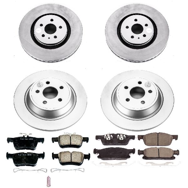 2016-2018 Lincoln MKX Disc Brake Kit - Front and Rear (Powerstop)