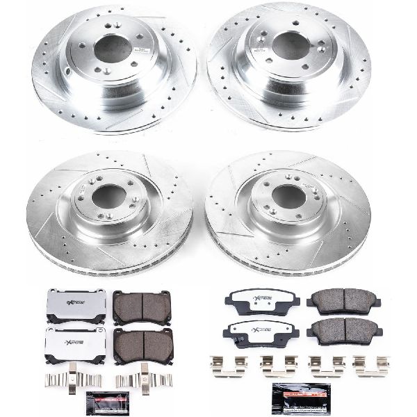 2012-2014 Hyundai Genesis Disc Brake Kit - Front and Rear (Powerstop)