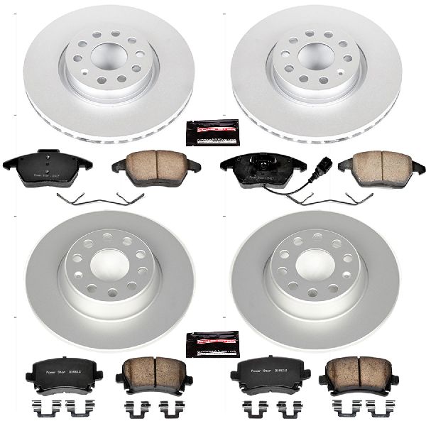 2006-2009 Audi A3 Disc Brake Kit - Front and Rear (Powerstop)
