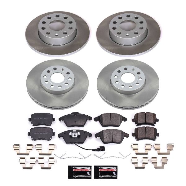 2005-2010 Volkswagen Jetta Disc Brake Kit - Front and Rear (Powerstop)