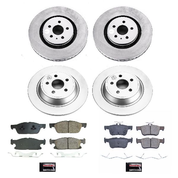 2017-2020 Lincoln MKZ Disc Brake Kit - Front and Rear (Powerstop)