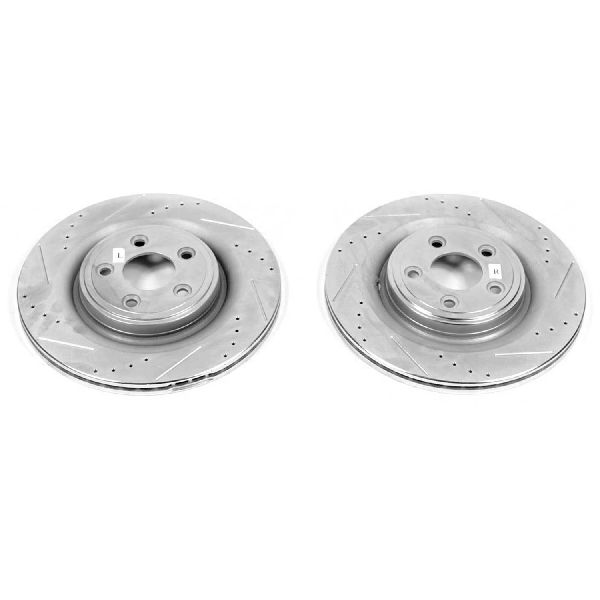 2006-2008 Jaguar S-Type Disc Brake Rotor Set - Rear (Powerstop)
