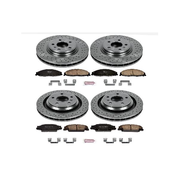 2005-2008 Pontiac Grand Prix Disc Brake Kit - Front and Rear (Powerstop)