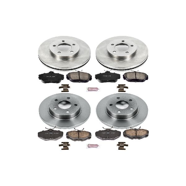 1993-1994 Lincoln Continental Disc Brake Kit - Front and Rear (Powerstop)