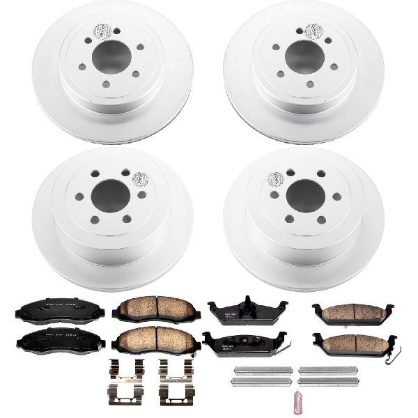 2003-2004 Dodge Dakota Disc Brake Kit - Front and Rear (Powerstop)