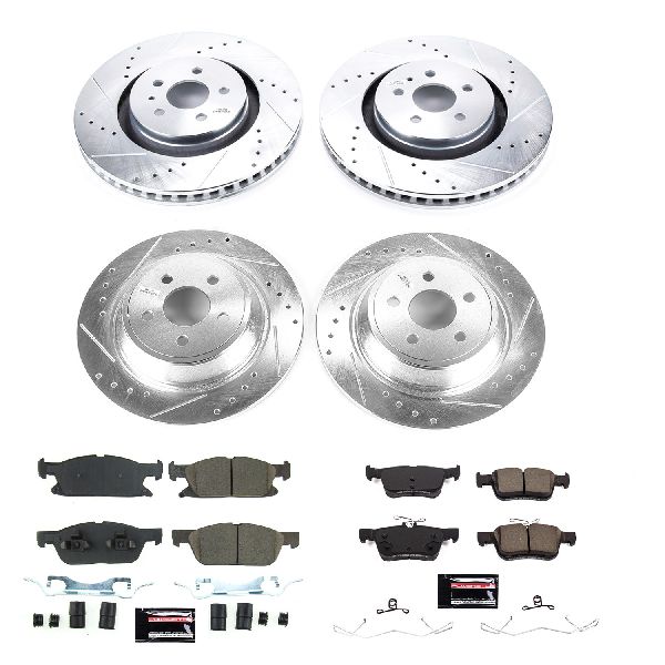 2021-2022 Ford Edge Disc Brake Kit - Front and Rear (Powerstop)