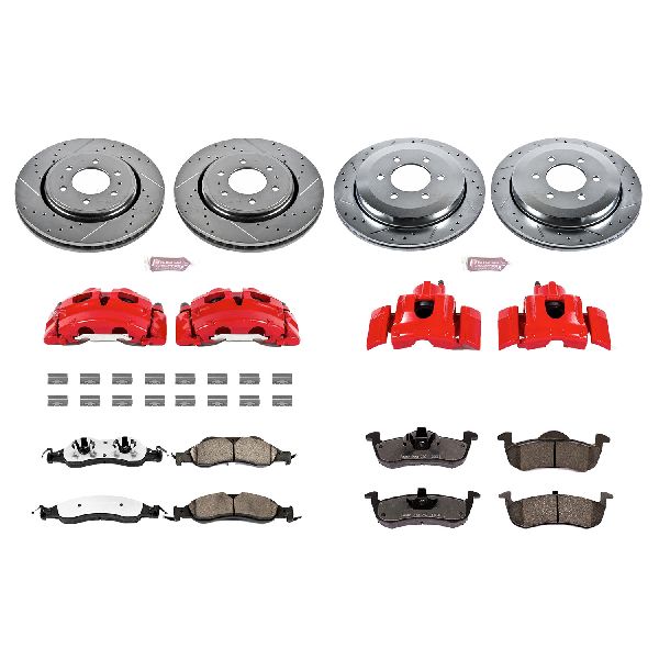 2007-2009 Lincoln Navigator Disc Brake Kit - Front and Rear (Powerstop)