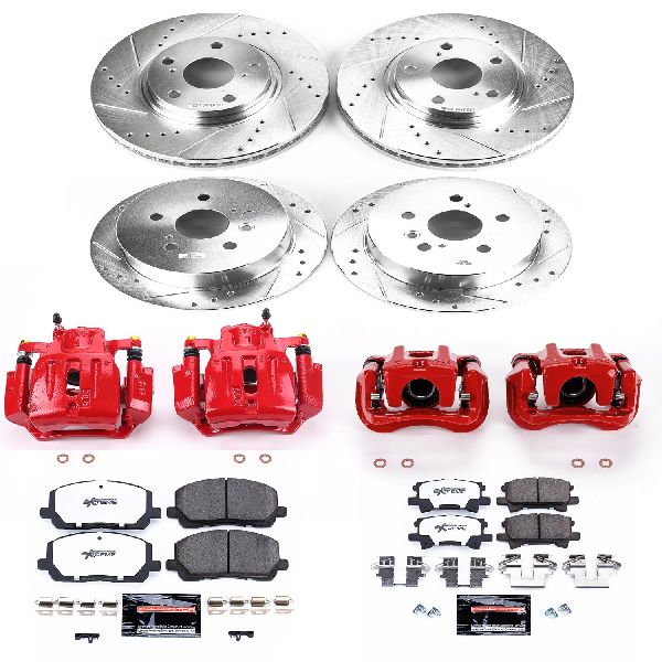 2004-2007 Toyota Highlander Disc Brake Kit - Front and Rear (Powerstop)