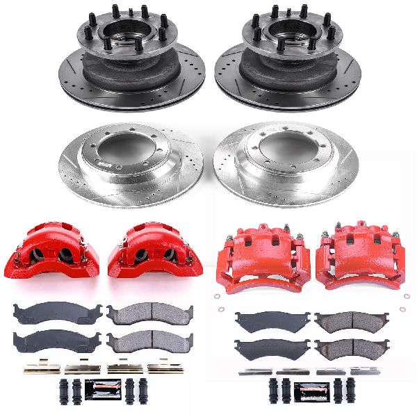 1999-2002 Ford E-350 Econoline Club Wagon Disc Brake Kit - Front and Rear (Powerstop)