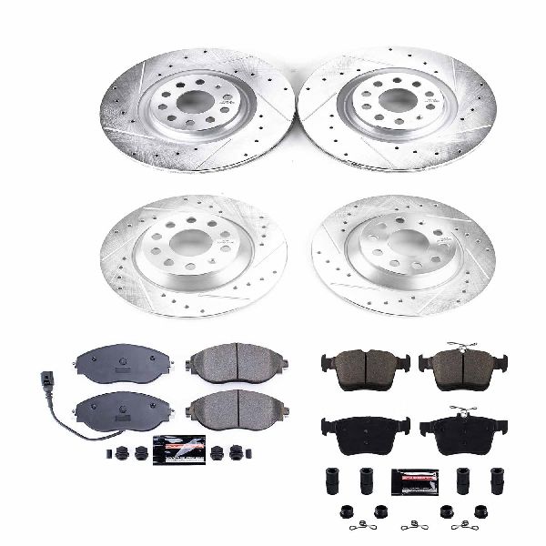 2019-2020 Volkswagen Jetta Disc Brake Kit - Front and Rear (Powerstop)