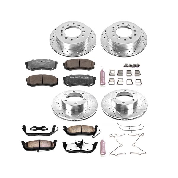 2001-2002 Toyota Sequoia Disc Brake Kit - Front and Rear (Powerstop)