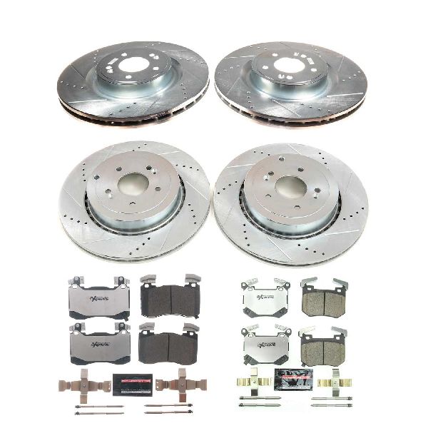 2018-2022 Kia Stinger Disc Brake Kit - Front and Rear (Powerstop)