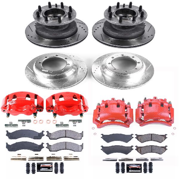 1999 Ford E-350 Econoline Club Wagon Disc Brake Kit - Front and Rear (Powerstop)