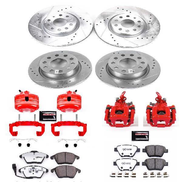 2018 Volkswagen Jetta Disc Brake Kit - Front and Rear (Powerstop)