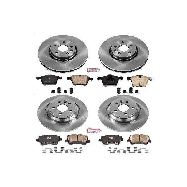 2007-2014 Volvo S80 Disc Brake Kit - Front and Rear (Powerstop)