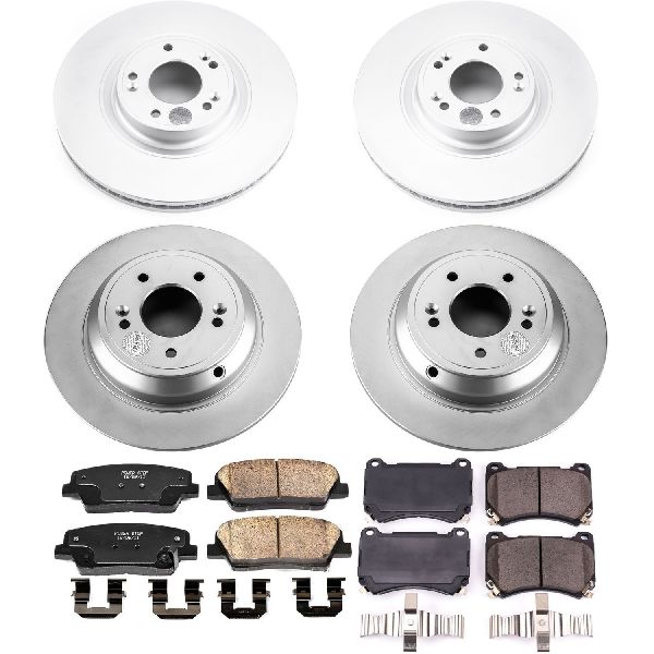 2009 Hyundai Genesis Disc Brake Kit - Front and Rear (Powerstop)