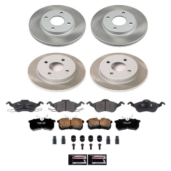 2001-2004 Ford Focus Disc Brake Kit - Front and Rear (Powerstop)