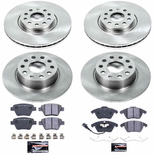 2009-2016 Volkswagen Eos Disc Brake Kit - Front and Rear (Powerstop)